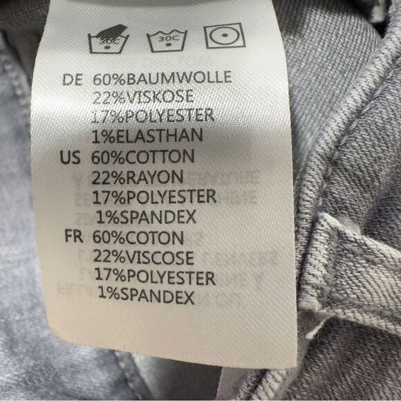 ARTICLES OF SOCIETY LONDON HIGH RISE CROP DODGEVILLE PANTS JEANS 26 GRAY - Picture 12 of 14